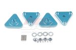 Tamiya Hotshot, Super Hotshot Aluminum Wheel Hub Adapter (4pcs,Blue)